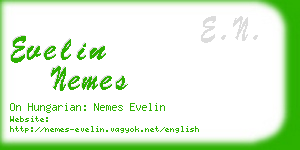 evelin nemes business card